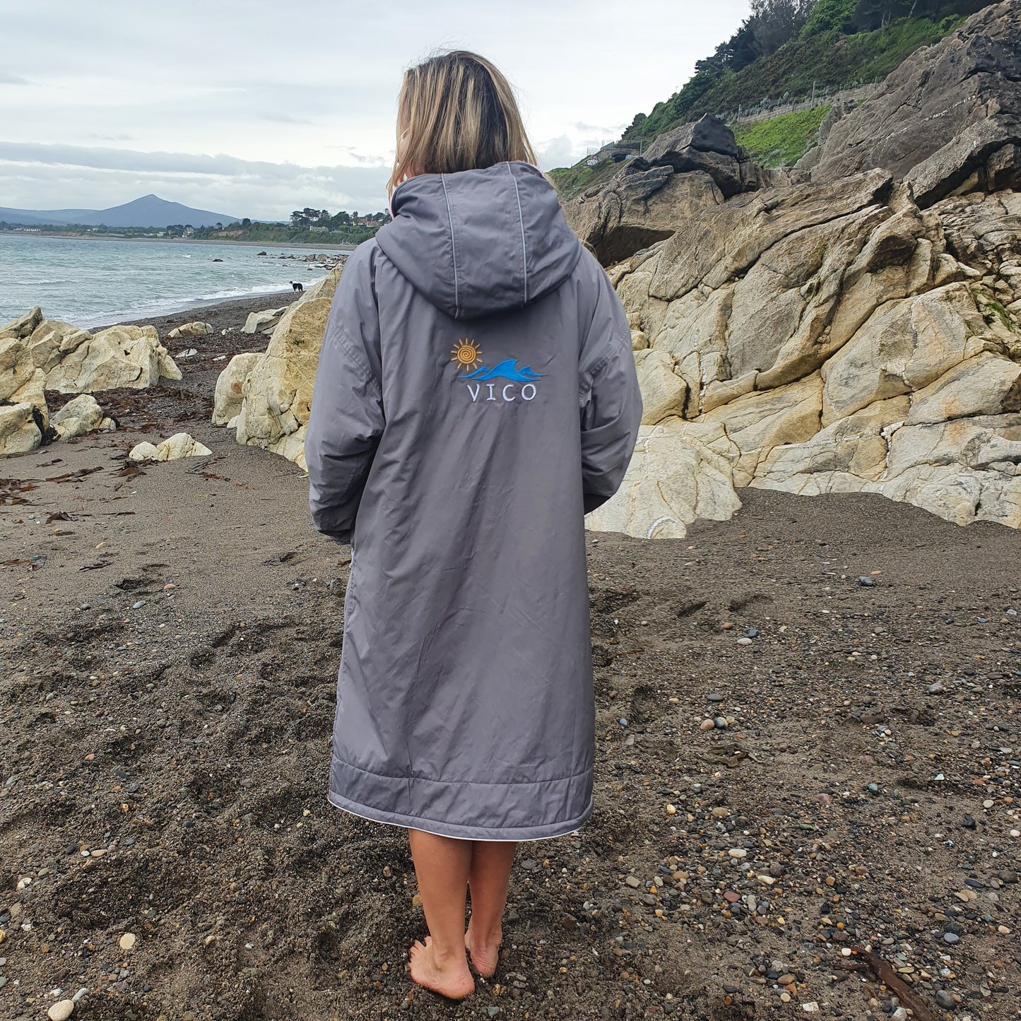 Vico Changing Robe - Grey & Pink Ship